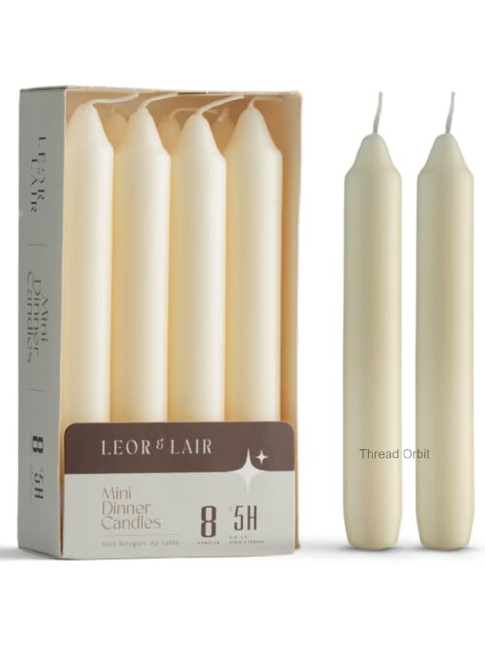 6 Inch Taper Candlesticks Wax Candles Cotton Wick Drip Resistant Unscented Set